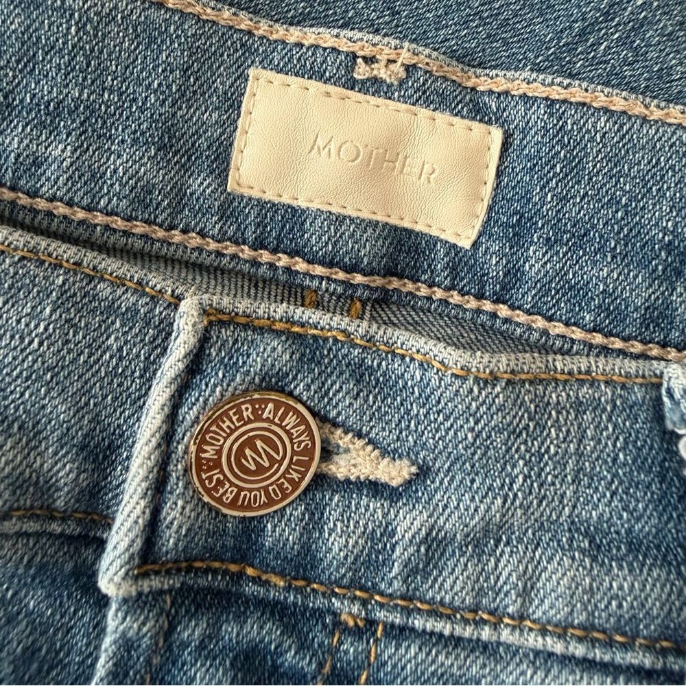 MOTHER DENIM HIGH WAISTED RIDER ANKLE JEANS in Kiss And Make Up Again Size 30 - Picture 6 of 8
